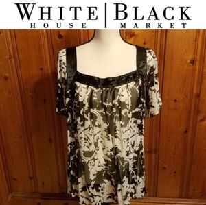 White house Black market Silk Sheer Blouse…
